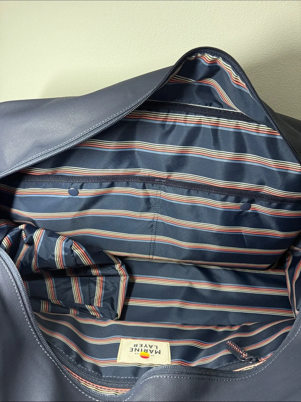 NEW Marine Layer Weekender Duffel Bag in Navy